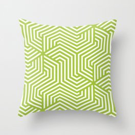 Android green - green - Minimal Vector Seamless Pattern Throw Pillow