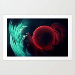 Frustration Art Print | Abstract, 3D, Curated 