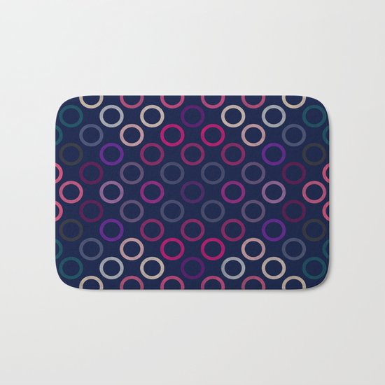 Colorful Circles VIII Bath Mat