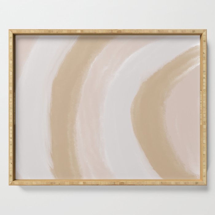 Beige Color Beige Aesthetic Vintage Beige Home Decor Interiors Serving Tray By Abxdesign Society6