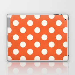 Orange Dotted Print  Laptop Skin