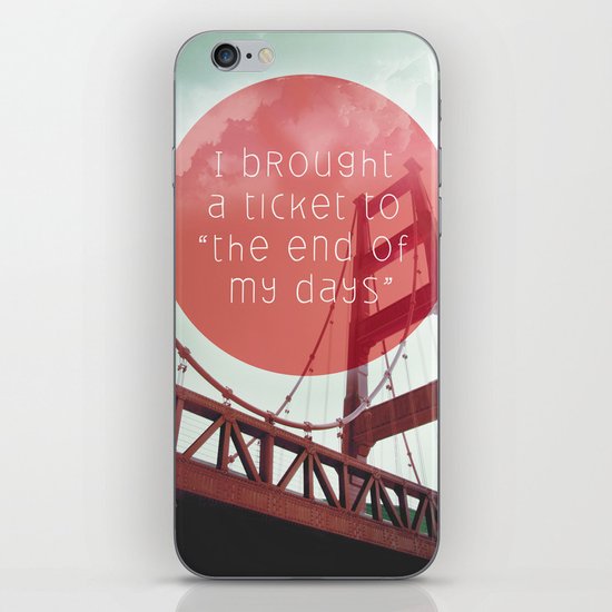 the end of my day iPhone & iPod Skin