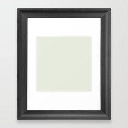 Spinach white Framed Art Print