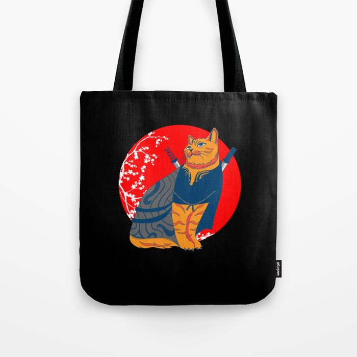 Samurai Japan Fighter Japanese Art Tote Bag