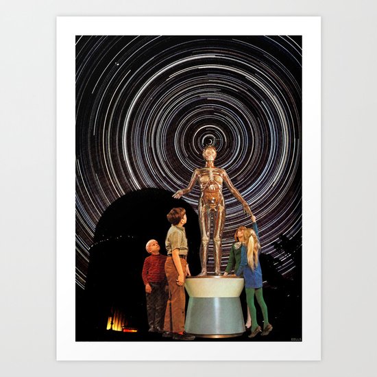 SATAN LIVES IN THE STARS Art Print