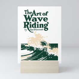 The Art of Wave Riding 1931, First Surfing Book Artwork, for Wall Art, Prints, Posters, Tshirts, Men, Women, Kids Mini Art Print