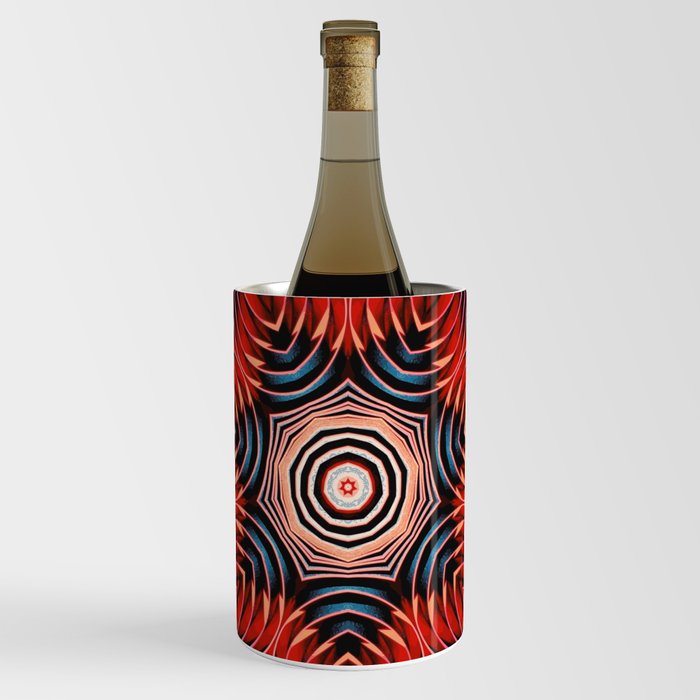 Abstract Rose Mandala Wine Chiller