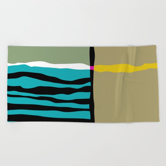 abstract composition 03 Beach Towel