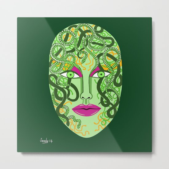 green visage Metal Print
