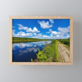 The Path near the water Framed Mini Art Print