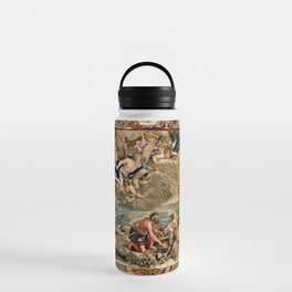 Antique 17th Century 'Cybele' Mythological Louis XIV French Tapestry Water Bottle