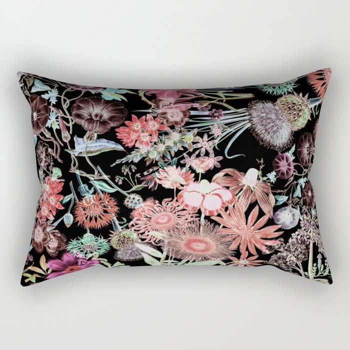 Floral Garden Rectangular Pillow