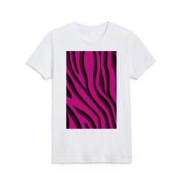 Pink Zebra 3D Modern Art Collection Kids T Shirt