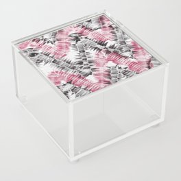 Pink Black Tie Dye Zigzag Acrylic Box