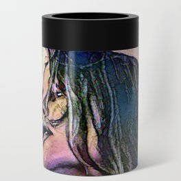 A worried woman - artistic illustration design Can Cooler