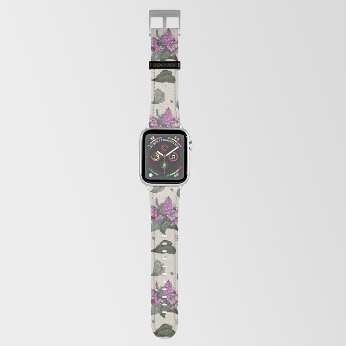 Light Bouquet Foliage Floral Print Apple Watch Band