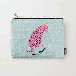 I'm a gueen - pink leopard Carry-All Pouch