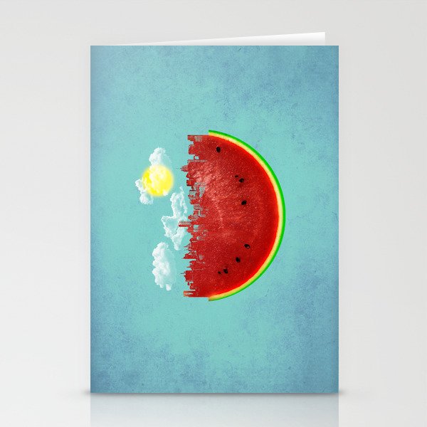 Watermelon City Stationery Cards