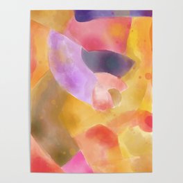 Abstract watercolor composition Poster
