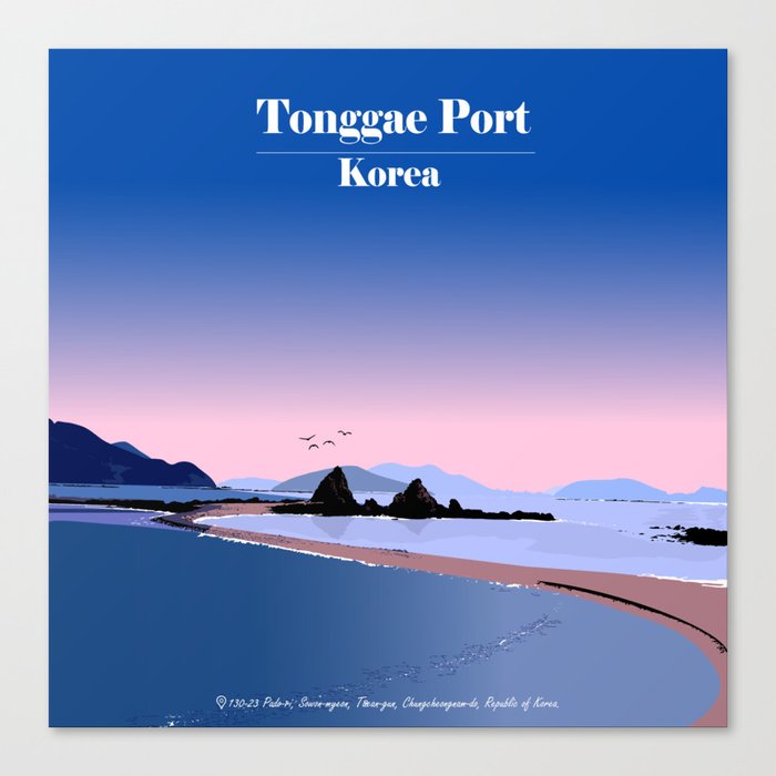 Tonggae Port in Korea Canvas Print