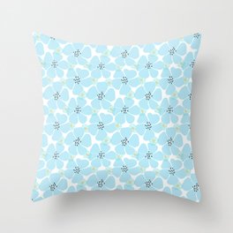 Funky Florals Throw Pillow