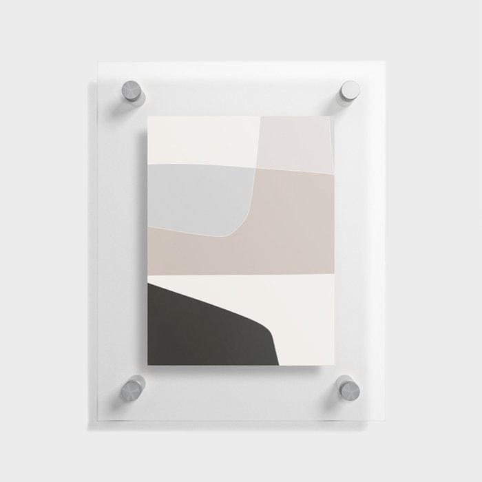 Modern Neutral Tones Pattern Floating Acrylic Print