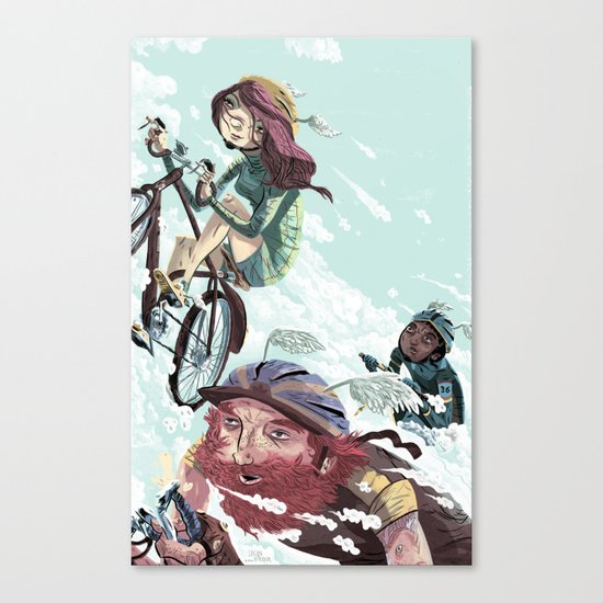 Bikes Not Bombs Canvas Print