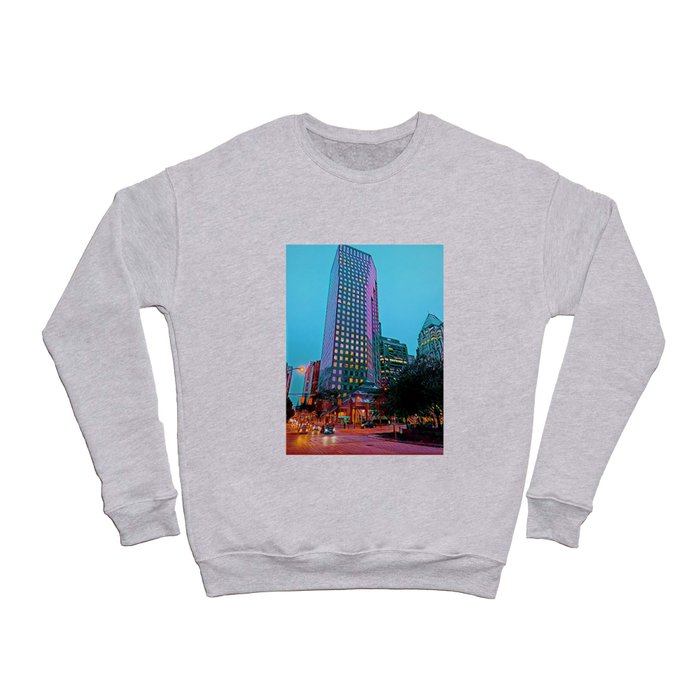Vibrant City Life - Urban Photography Art Print Crewneck Sweatshirt