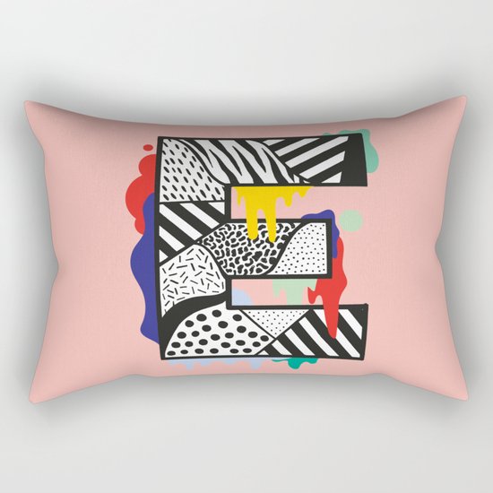 E for …. Rectangular Pillow