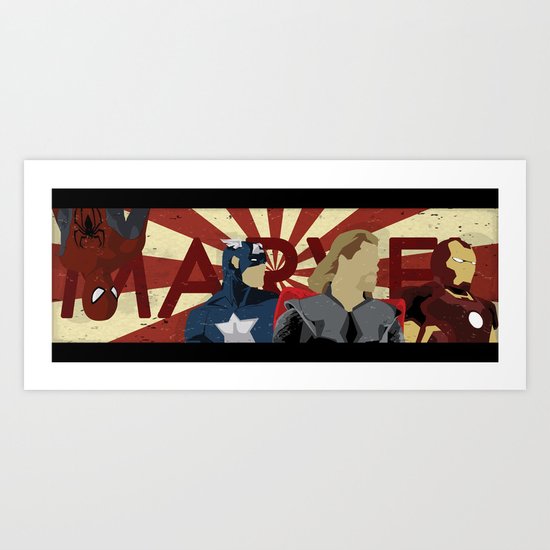 The Avengers forgot Spiderman Art Print
