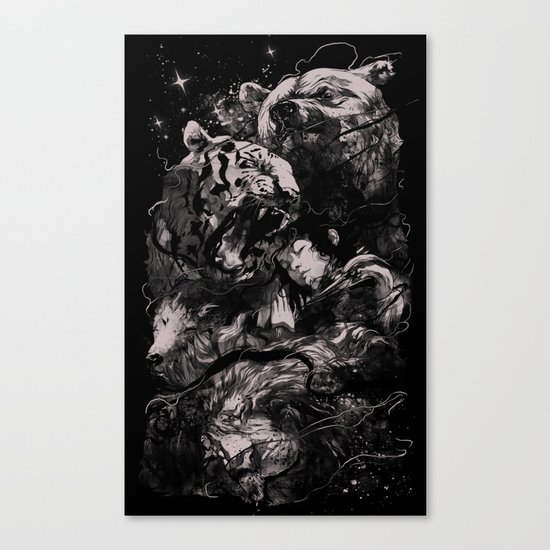 Sleep with Gods Canvas Print