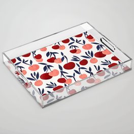 Cherry Collection – Navy & Red Acrylic Tray