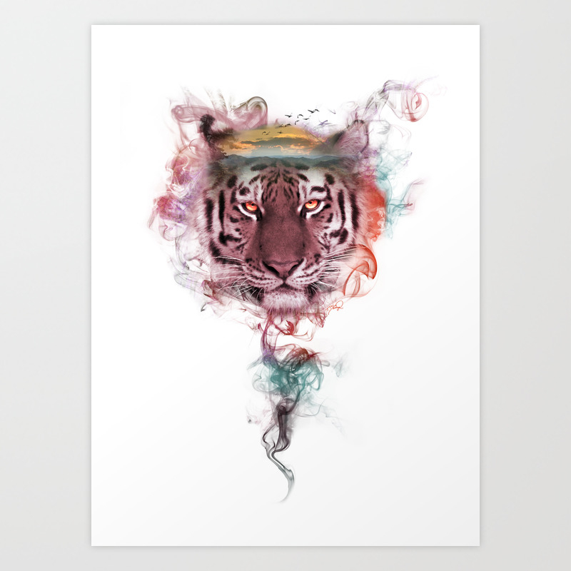 Tiger - Spirit Animal Art Print by Tej2point0 | Society6