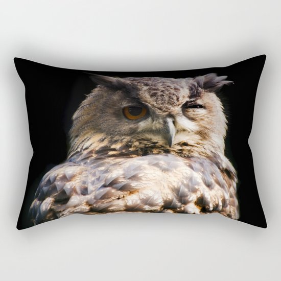 Owl wink Rectangular Pillow
