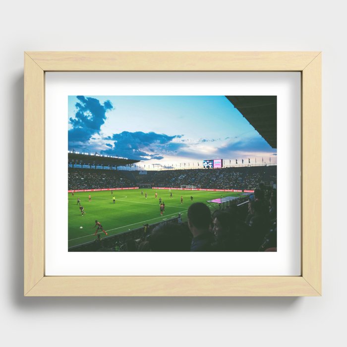 Soccer and Football 24 Recessed Framed Print