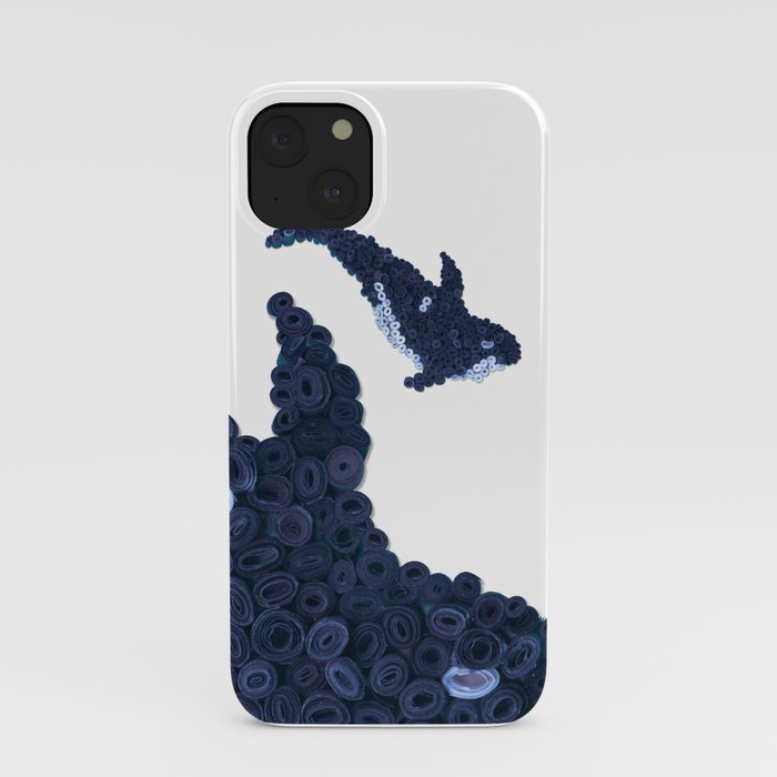 ORCA WHALE- Hand-Rolled Paper Art iPhone Case