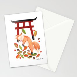 Red Fox  Stationery Card