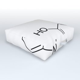 Serotonin Molecule Outdoor Floor Cushion