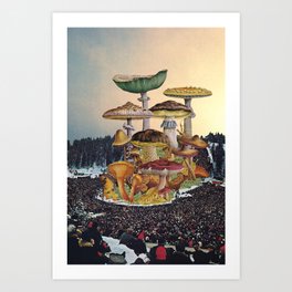 Mushroom Festival Art Print