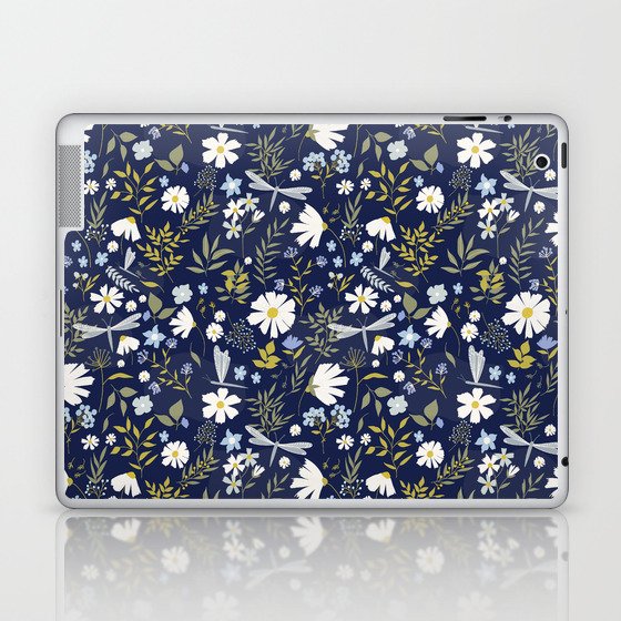 Daisies and Dragonflies Laptop & iPad Skin