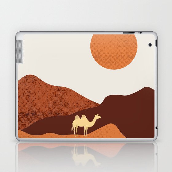 a lost camel in the desert Laptop & iPad Skin