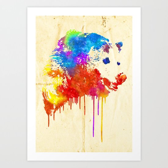 Rainbobear Art Print