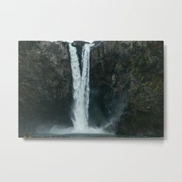 Snoqualmie Falls Metal Print | Nature, Digital, Water, Adventure, Explore, Pnw, Washington, Photo, Moody, Color 