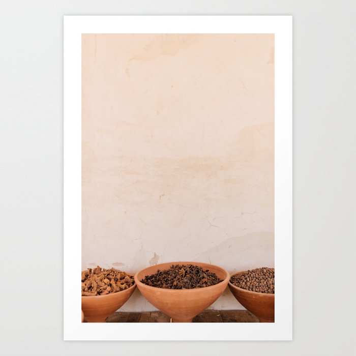 Travel photography print 'Authentic Spices' made in the Agafay Desert, Morocco Art Print