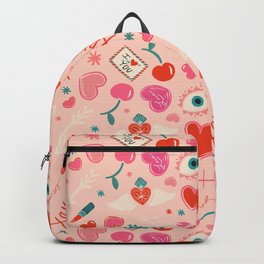 Love POP Valentine - Pink Pattern Backpack