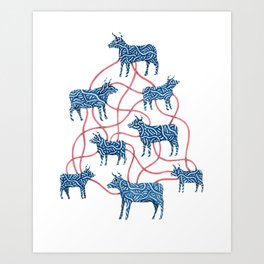 Cows Art Print