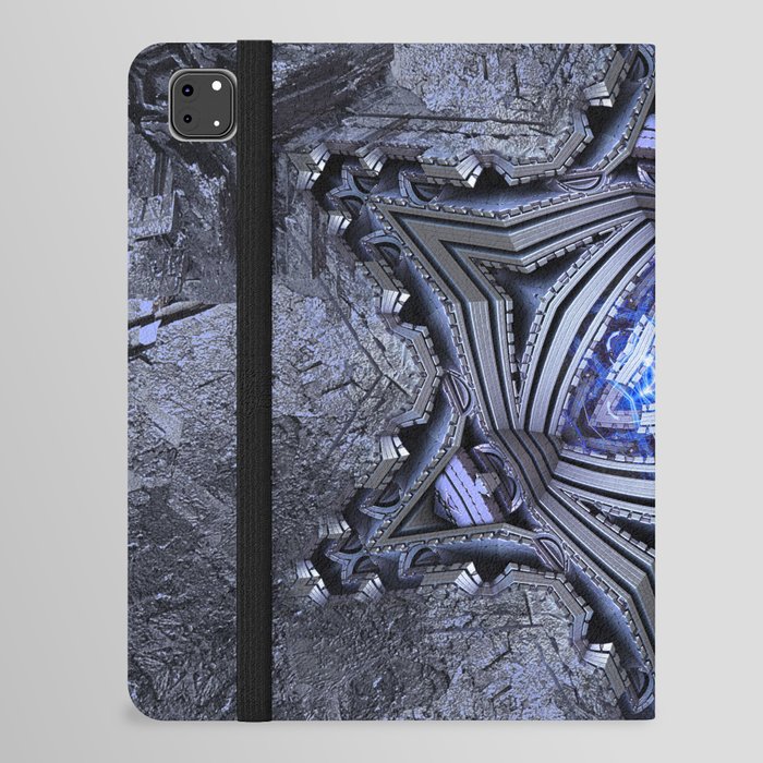 Sacred Geometry Art - Zion HEX - Futuristic City Design iPad Folio Case