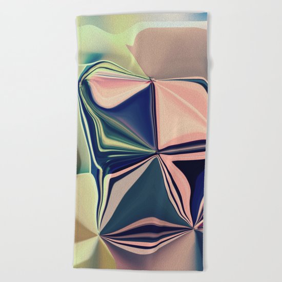 VIVID - Summer City Style #Abstract #Pastel #1 Beach Towel