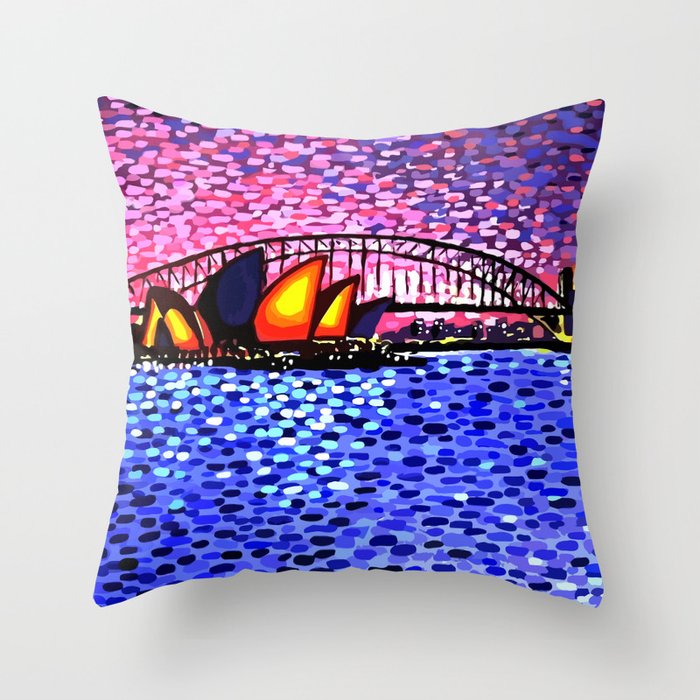 Sydney Harbour Throw Pillow