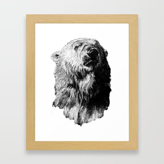 Polar Bear Hope Framed Art Print